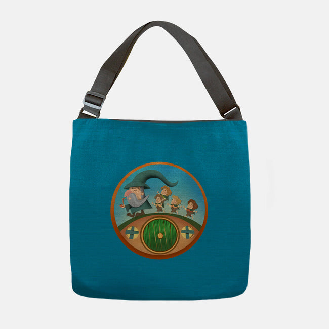 The Road Goes On-None-Adjustable Tote-Bag-DrawnByBryan