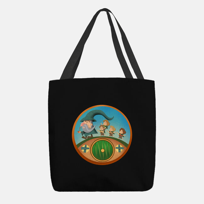 The Road Goes On-None-Basic Tote-Bag-DrawnByBryan