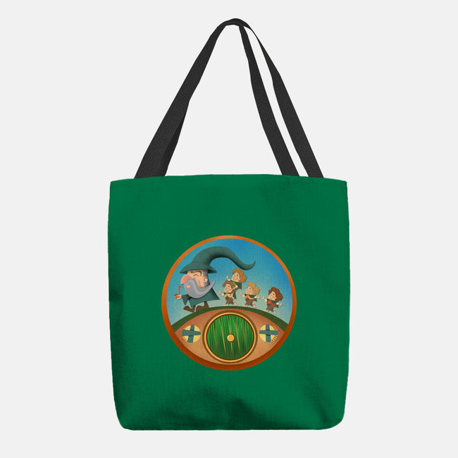 The Road Goes On-None-Basic Tote-Bag-DrawnByBryan
