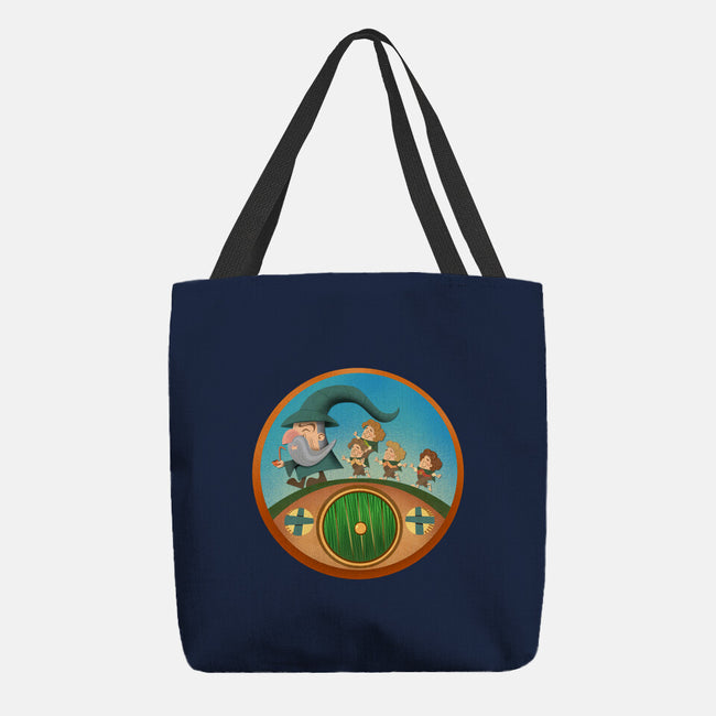 The Road Goes On-None-Basic Tote-Bag-DrawnByBryan