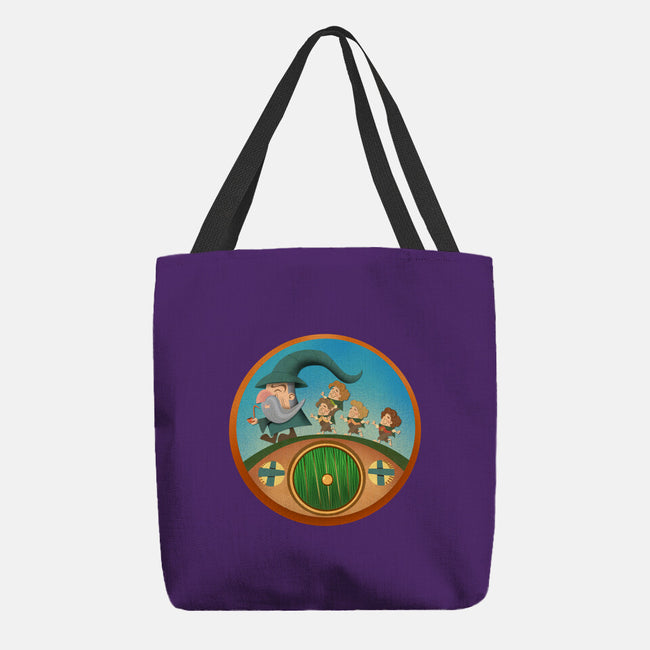 The Road Goes On-None-Basic Tote-Bag-DrawnByBryan