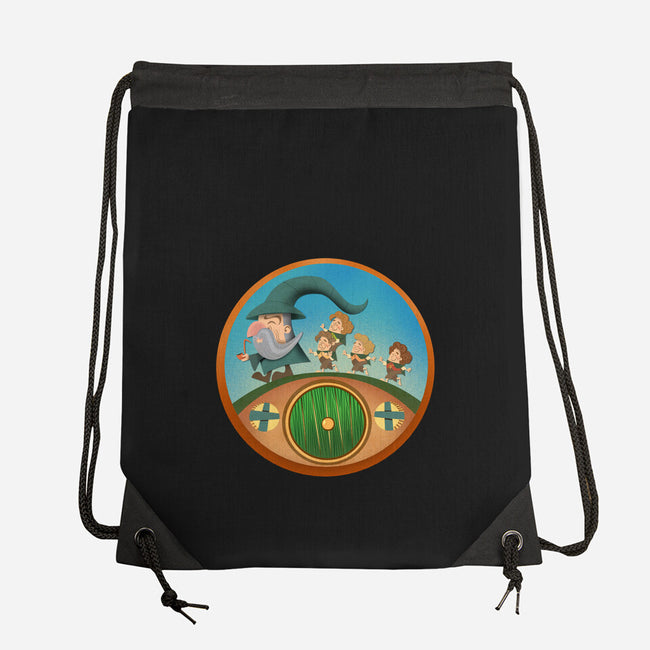The Road Goes On-None-Drawstring-Bag-DrawnByBryan