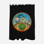 The Road Goes On-None-Polyester-Shower Curtain-DrawnByBryan