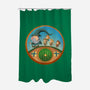 The Road Goes On-None-Polyester-Shower Curtain-DrawnByBryan