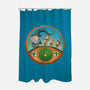 The Road Goes On-None-Polyester-Shower Curtain-DrawnByBryan