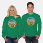 The Road Goes On-Unisex-Crew Neck-Sweatshirt-DrawnByBryan