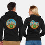 The Road Goes On-Unisex-Zip-Up-Sweatshirt-DrawnByBryan