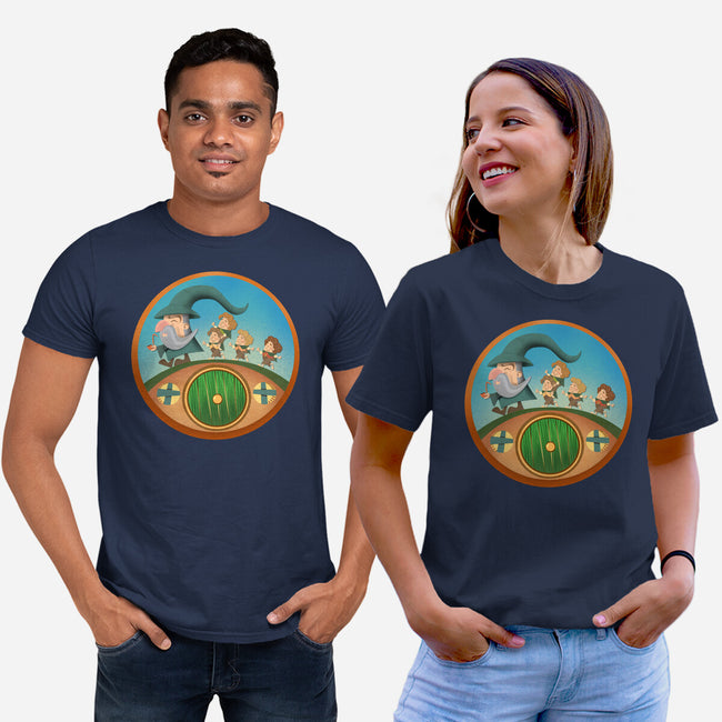 The Road Goes On-Unisex-Basic-Tee-DrawnByBryan