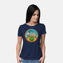The Road Goes On-Womens-Basic-Tee-DrawnByBryan