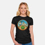 The Road Goes On-Womens-Fitted-Tee-DrawnByBryan