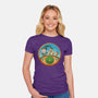 The Road Goes On-Womens-Fitted-Tee-DrawnByBryan
