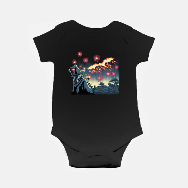 Fireworks And Magic-Baby-Basic-Onesie-rmatix