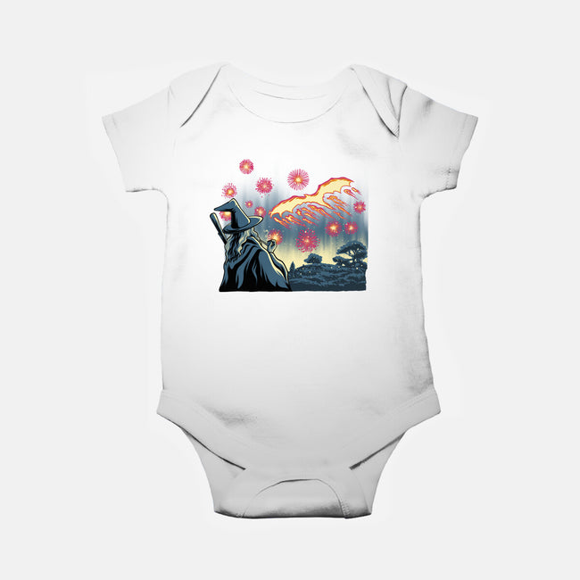 Fireworks And Magic-Baby-Basic-Onesie-rmatix