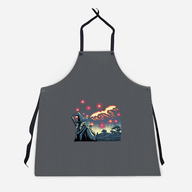 Fireworks And Magic-Unisex-Kitchen-Apron-rmatix