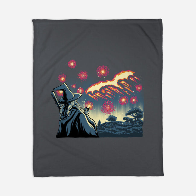 Fireworks And Magic-None-Fleece-Blanket-rmatix