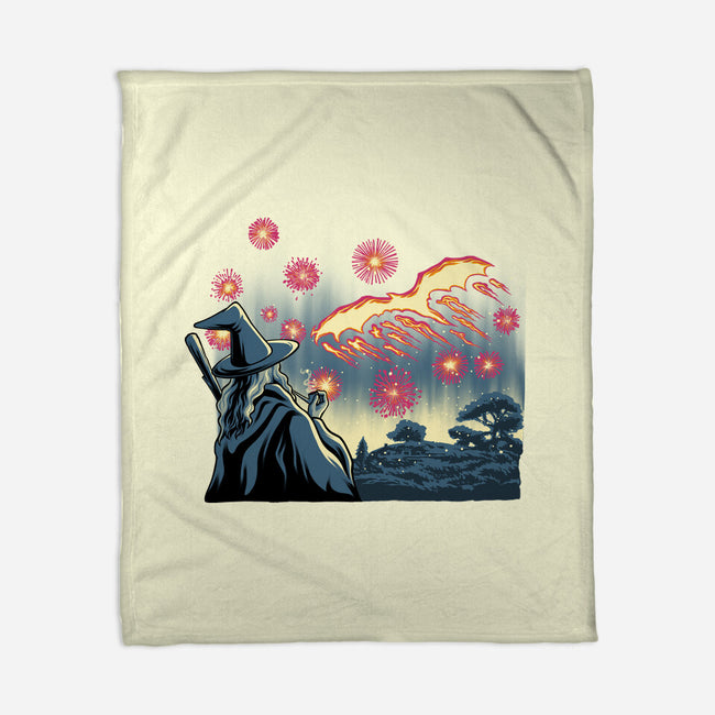 Fireworks And Magic-None-Fleece-Blanket-rmatix