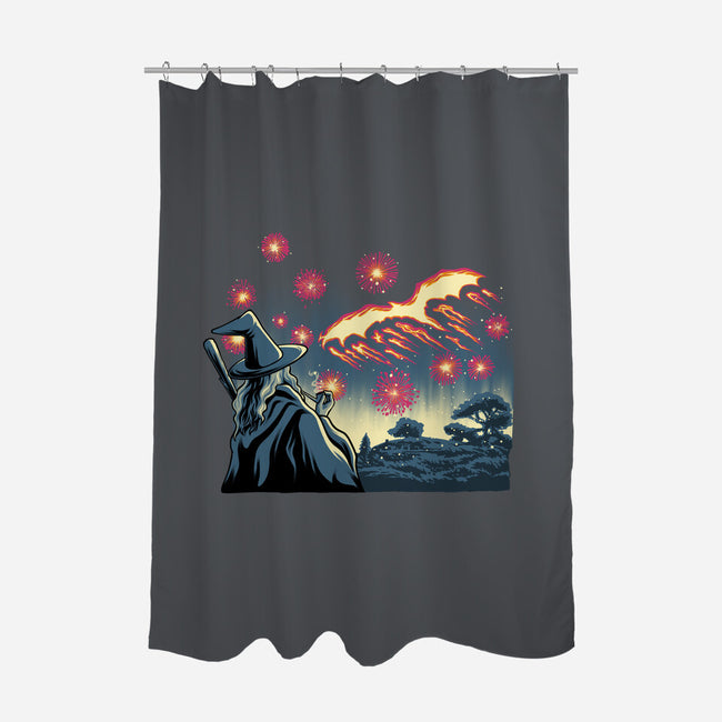 Fireworks And Magic-None-Polyester-Shower Curtain-rmatix