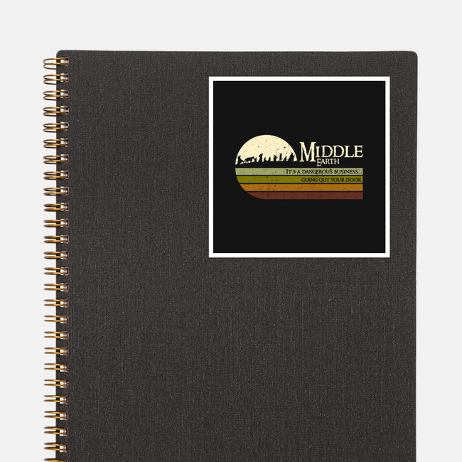 Retro Middle Earth-None-Glossy-Sticker-DrMonekers