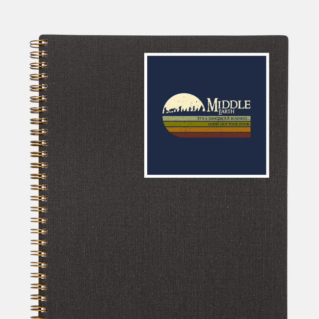 Retro Middle Earth-None-Glossy-Sticker-DrMonekers