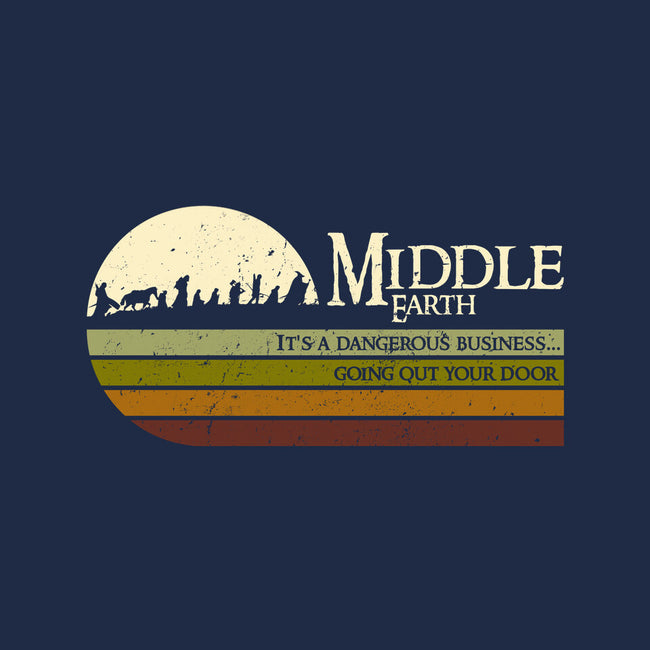 Retro Middle Earth-Womens-Fitted-Tee-DrMonekers