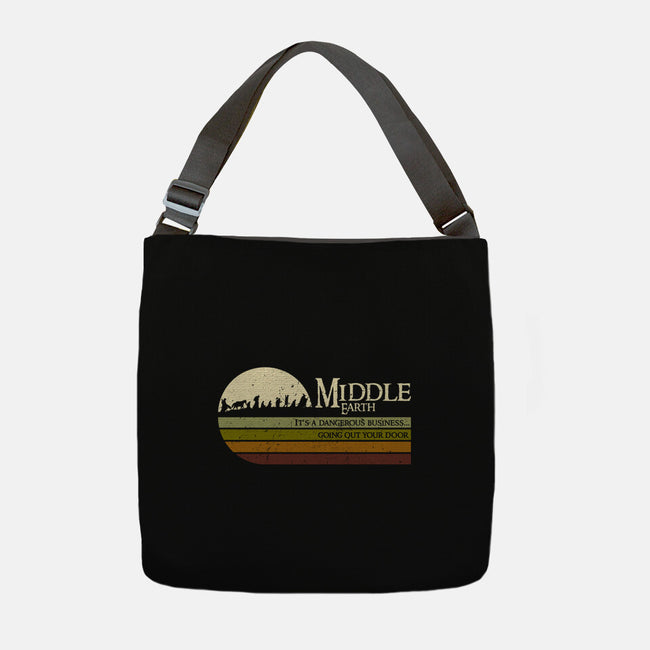 Retro Middle Earth-None-Adjustable Tote-Bag-DrMonekers