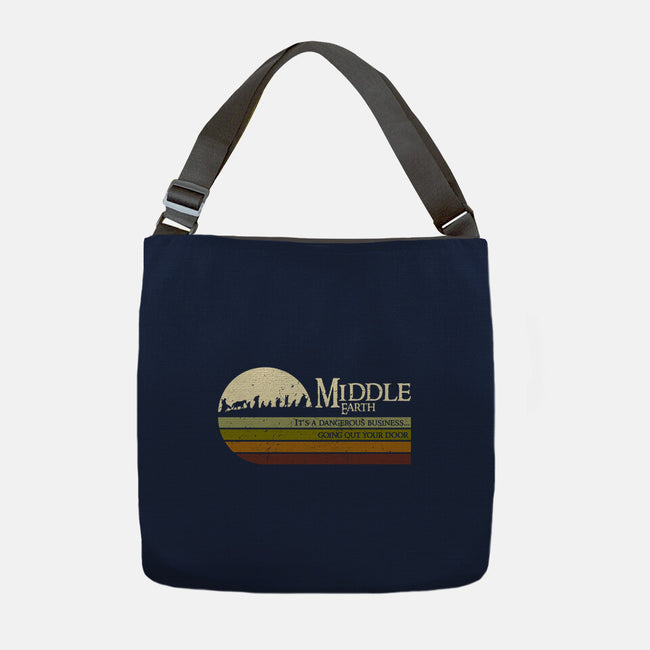 Retro Middle Earth-None-Adjustable Tote-Bag-DrMonekers