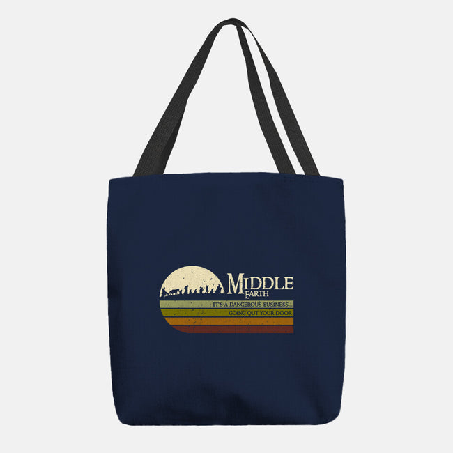 Retro Middle Earth-None-Basic Tote-Bag-DrMonekers