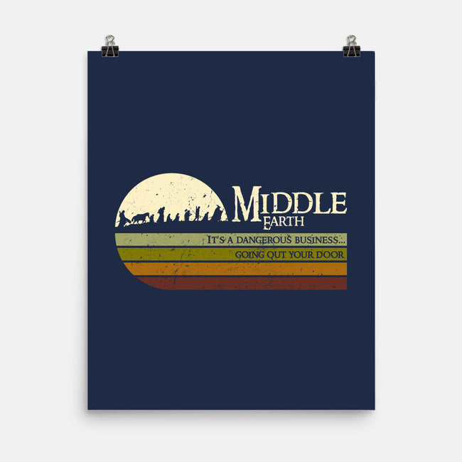 Retro Middle Earth-None-Matte-Poster-DrMonekers