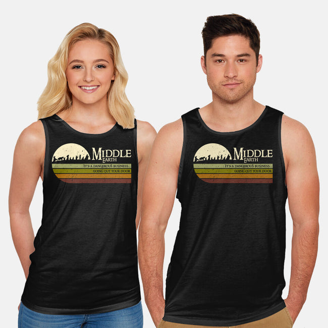 Retro Middle Earth-Unisex-Basic-Tank-DrMonekers