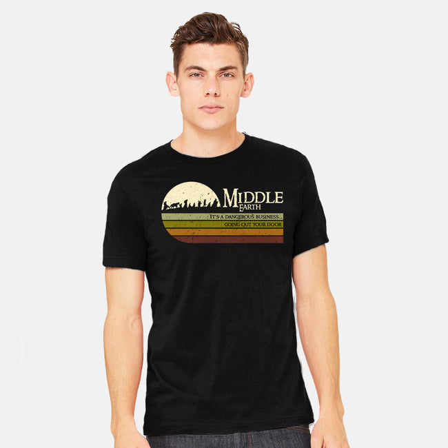 Retro Middle Earth-Mens-Heavyweight-Tee-DrMonekers
