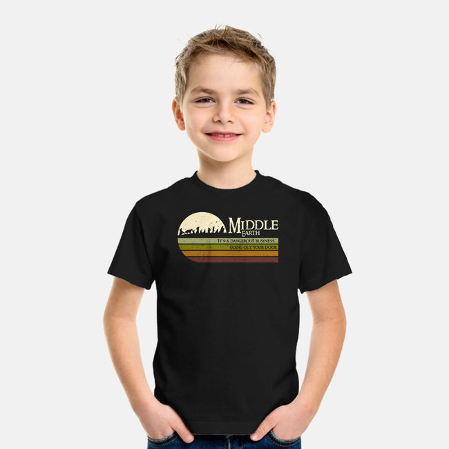 Retro Middle Earth-Youth-Basic-Tee-DrMonekers