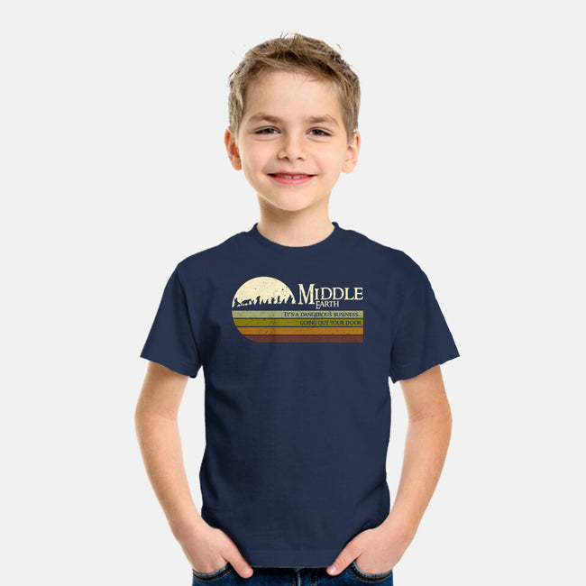 Retro Middle Earth-Youth-Basic-Tee-DrMonekers