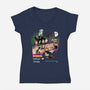 Greetings From Hogwarts School-Womens-V-Neck-Tee-Fritsch