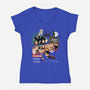 Greetings From Hogwarts School-Womens-V-Neck-Tee-Fritsch