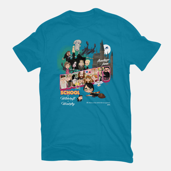 Greetings From Hogwarts School-Womens-Fitted-Tee-Fritsch