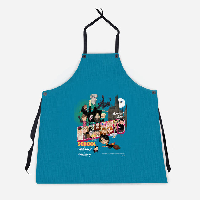 Greetings From Hogwarts School-Unisex-Kitchen-Apron-Fritsch
