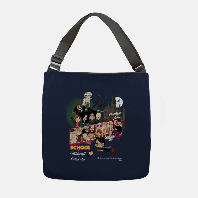 Greetings From Hogwarts School-None-Adjustable Tote-Bag-Fritsch