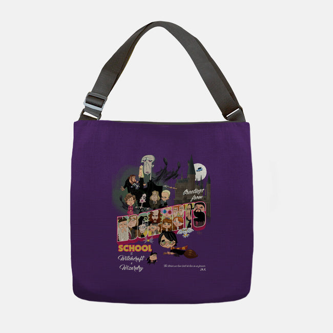 Greetings From Hogwarts School-None-Adjustable Tote-Bag-Fritsch