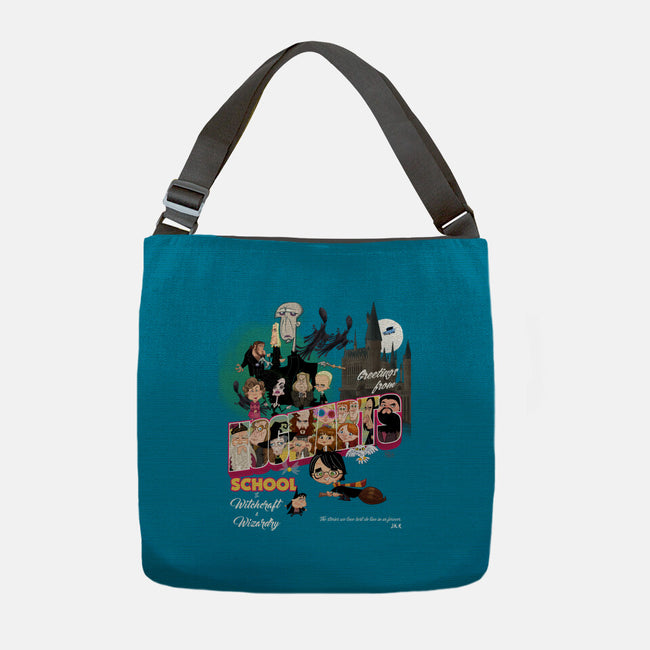 Greetings From Hogwarts School-None-Adjustable Tote-Bag-Fritsch