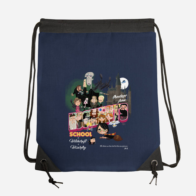 Greetings From Hogwarts School-None-Drawstring-Bag-Fritsch