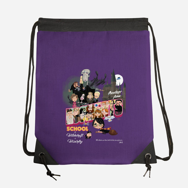 Greetings From Hogwarts School-None-Drawstring-Bag-Fritsch
