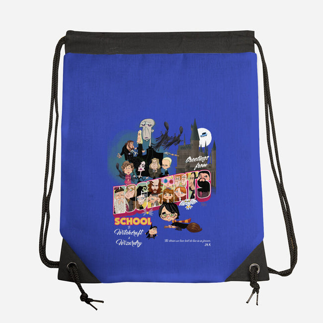 Greetings From Hogwarts School-None-Drawstring-Bag-Fritsch
