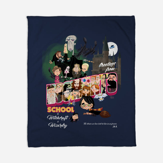 Greetings From Hogwarts School-None-Fleece-Blanket-Fritsch