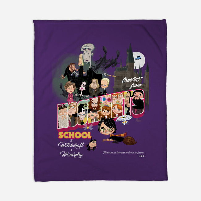 Greetings From Hogwarts School-None-Fleece-Blanket-Fritsch