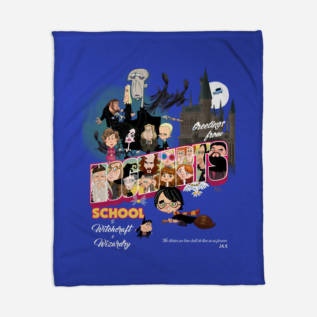 Greetings From Hogwarts School-None-Fleece-Blanket-Fritsch