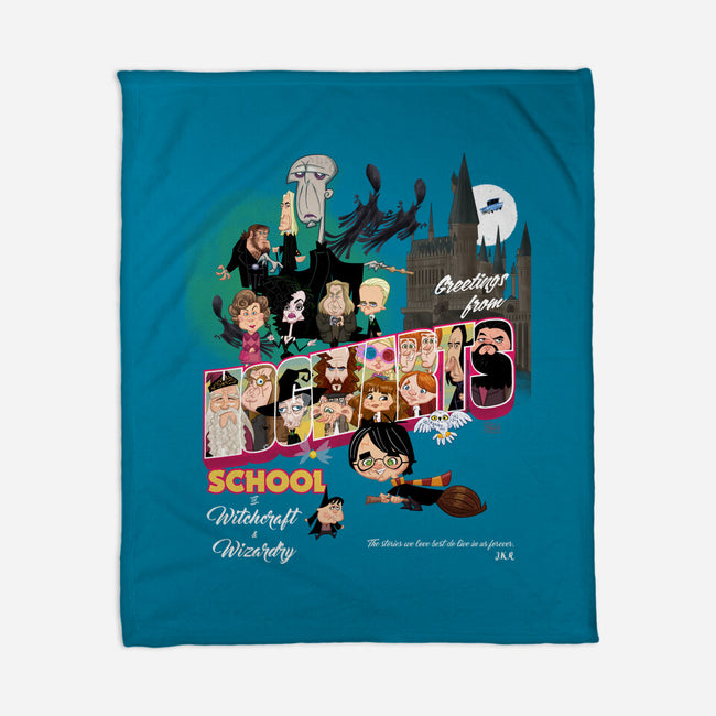 Greetings From Hogwarts School-None-Fleece-Blanket-Fritsch