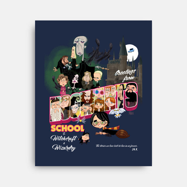 Greetings From Hogwarts School-None-Stretched-Canvas-Fritsch