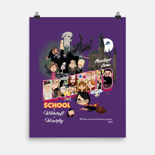 Greetings From Hogwarts School-None-Matte-Poster-Fritsch