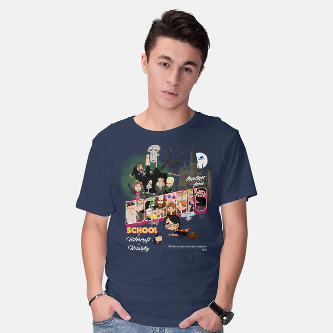 Greetings From Hogwarts School-Mens-Basic-Tee-Fritsch