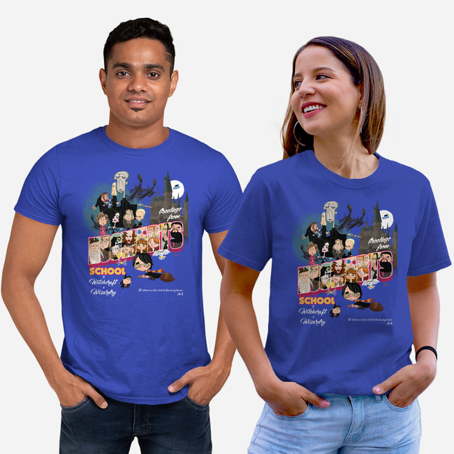 Greetings From Hogwarts School-Unisex-Basic-Tee-Fritsch